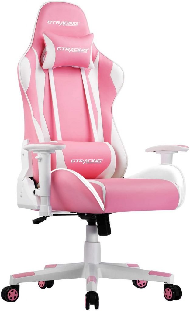 GTRacing Ergonomic Esports Pink Gaming Chair
